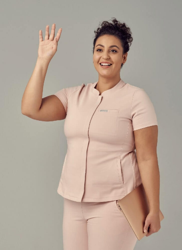 Bluza Medyczna Damska – Scrubs Classy Pink