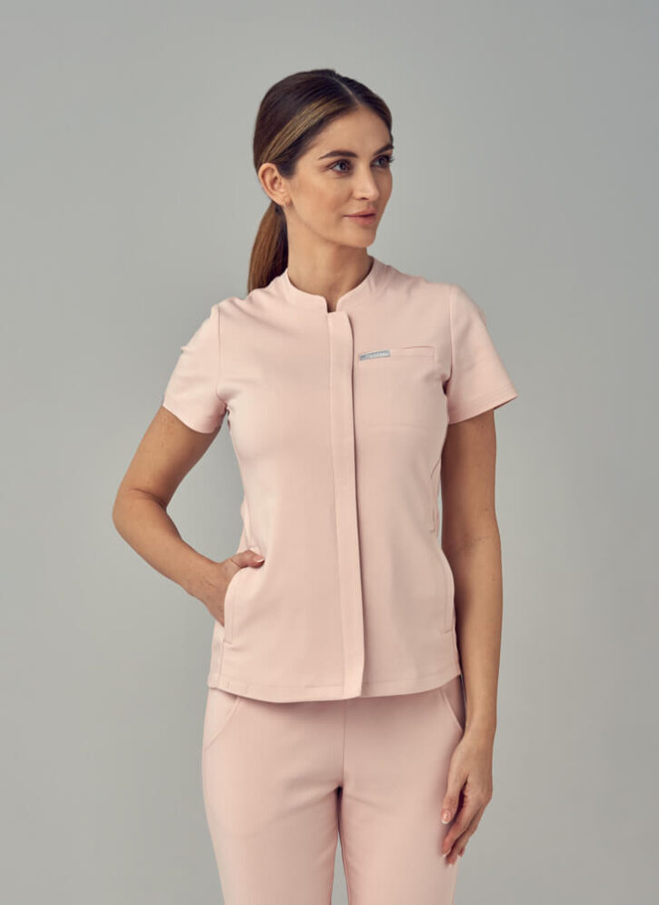 Bluza Medyczna Damska – Scrubs Classy Pink