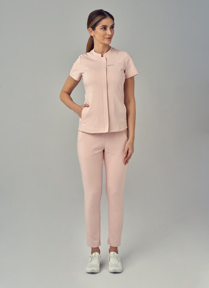 Bluza Medyczna Damska – Scrubs Classy Pink