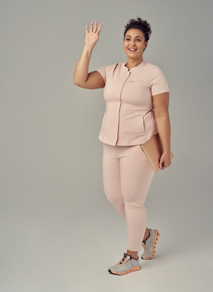 Bluza Medyczna Damska – Scrubs Classy Pink