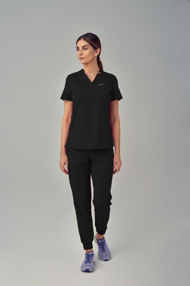 Bluza Medyczna Damska – Scrubs Comfy Black