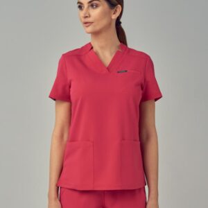 Bluza Medyczna Damska – Scrubs Comfy Burgundy