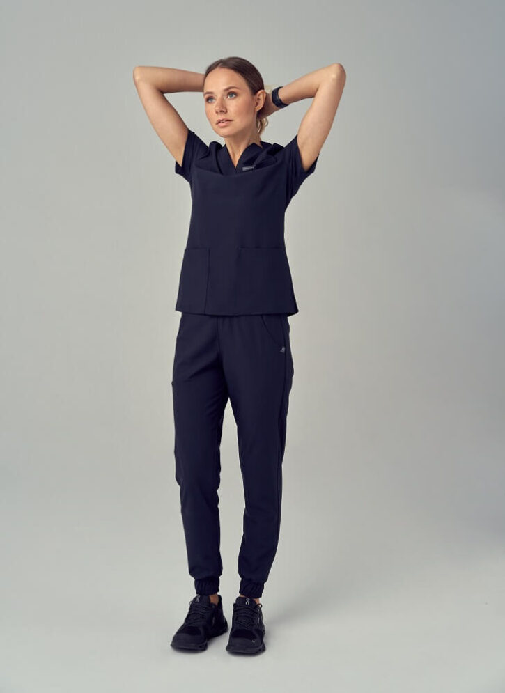 Bluza Medyczna Damska – Scrubs Comfy Graphite