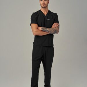 Bluza Medyczna Męska – Scrubs Sporty Black