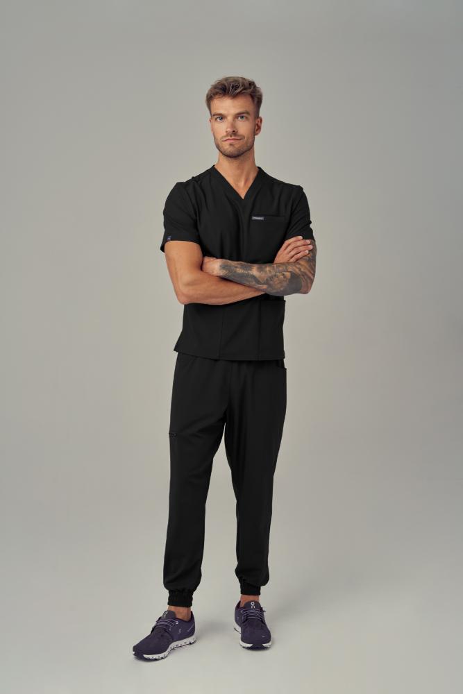 Bluza Medyczna Męska – Scrubs Sporty Black