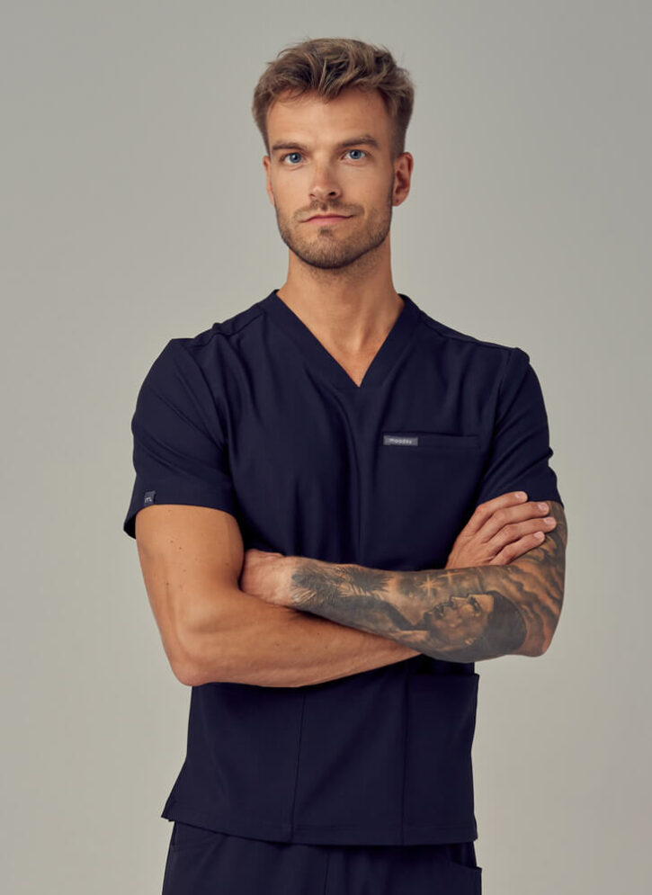 Bluza Medyczna Męska – Scrubs Sporty Graphite