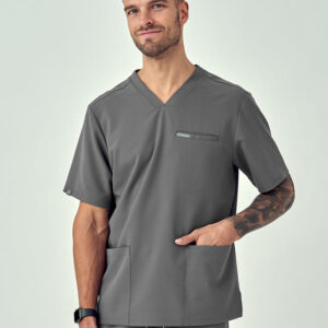 Bluza Medyczna Męska – Scrubs Sporty Gray