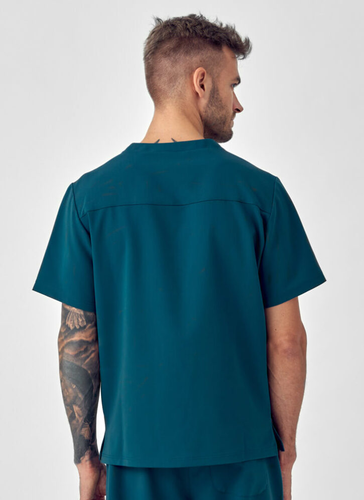 Bluza Medyczna Męska – Scrubs Sporty Green