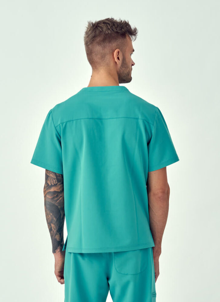 Bluza Medyczna Męska – Scrubs Sporty Mint