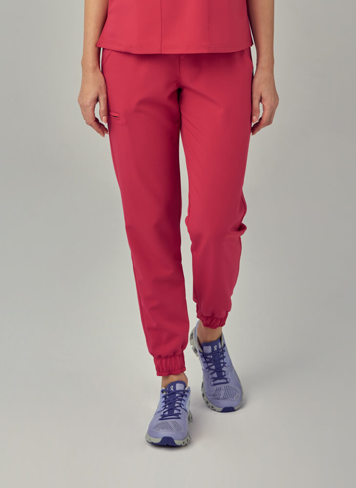 Spodnie Medyczne Damskie – Scrubs Comfy Burgundy