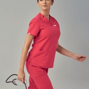 Spodnie Medyczne Damskie – Scrubs Comfy Cherry