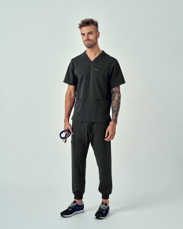 Spodnie Medyczne Męskie – Scrubs Sporty Black