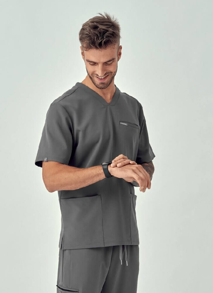 Spodnie Medyczne Męskie – Scrubs Sporty Gray