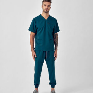 Spodnie Medyczne Męskie – Scrubs Sporty Green