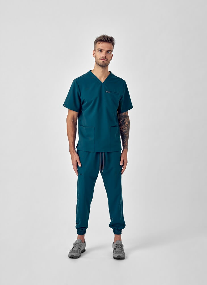 Spodnie Medyczne Męskie – Scrubs Sporty Green
