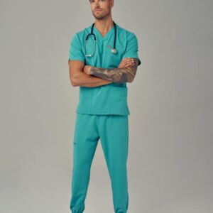 Spodnie Medyczne Męskie – Scrubs Sporty Mint