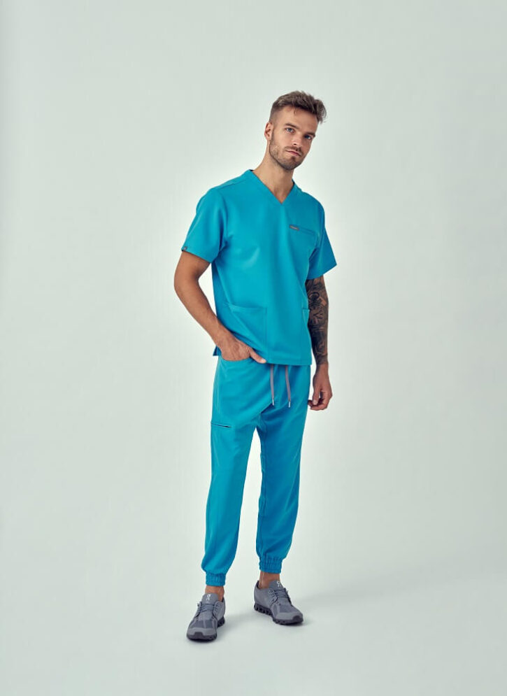 Spodnie Medyczne Męskie – Scrubs Sporty Ocean