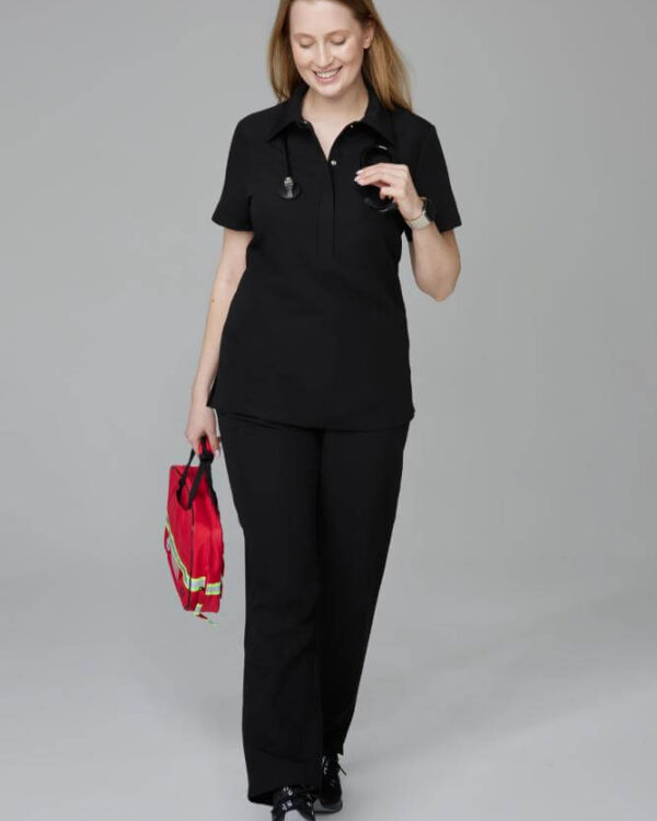 Bluza damska medyczna polo black