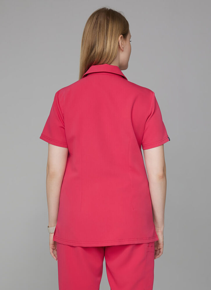 Bluza damska medyczna polo cherry