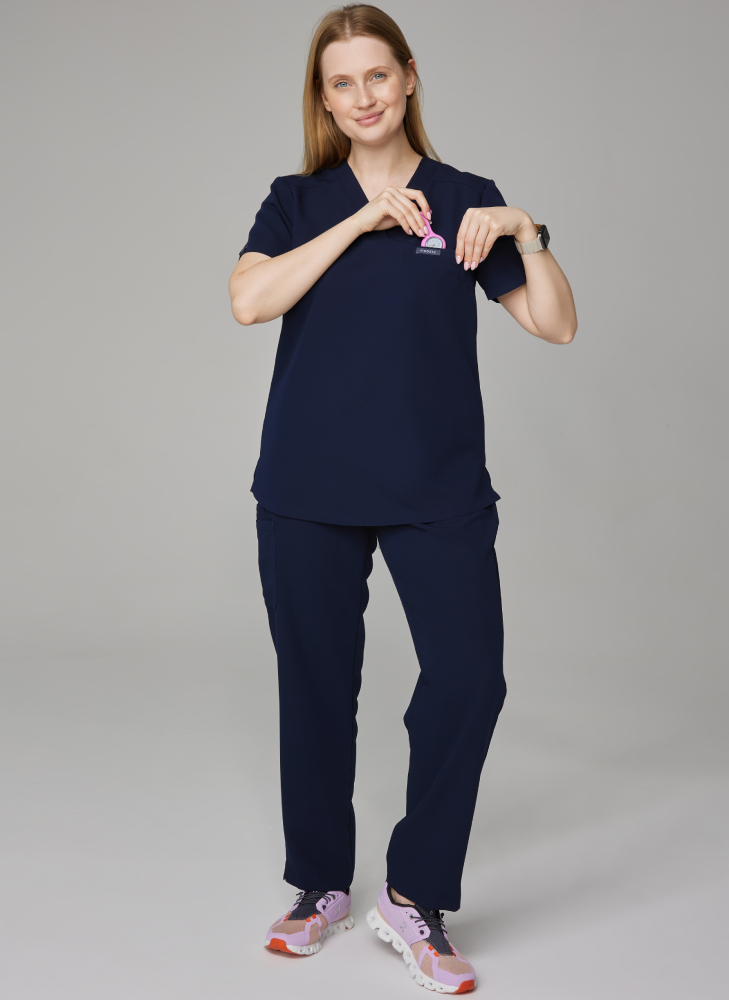 Spodnie damskie medyczne cozy graphite